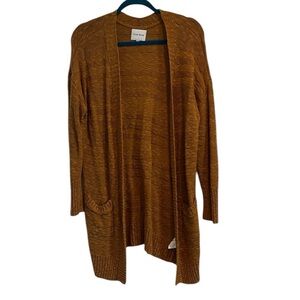 Pink Rose | EUC Orange Open Front Cardigan